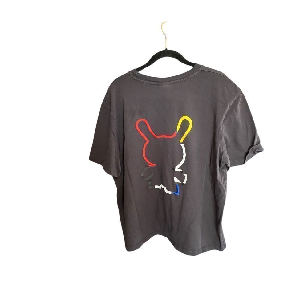 Zara x mondrian dunnu kid robot embroidered women’s T-shirt size large ￼